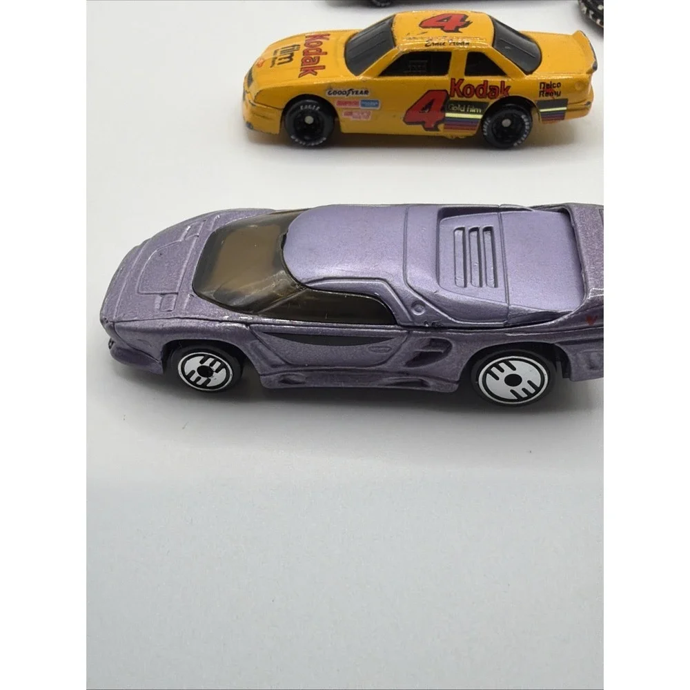 Vintage Diecast Toy Car Lot Kodak Exxon Stock Cars Mixed Vehicles